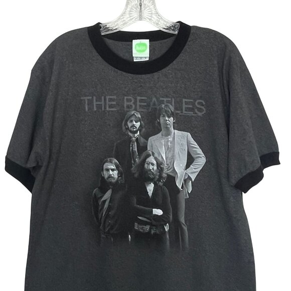 The Beatles Vintage Graphic Tshirt Mens Large Gray Band Concert - Picture 3 of 6
